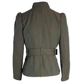 Marc Jacobs-Marc Jacobs Military Jacket in Olive Green Wool-Green,Olive green