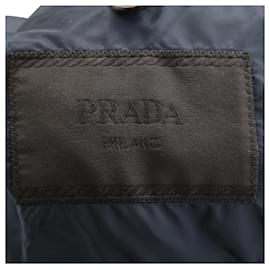 Prada-Prada-Mantel aus marineblauer Schurwolle-Blau,Marineblau