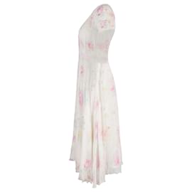 Autre Marque-Polo by Ralph Lauren Isabella Floral Print Wrap Midi Dress in Multicolor Viscose-Other