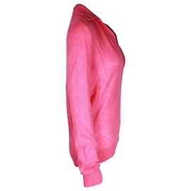 Khaite-Suéter Khaite Jo Polo em Caxemira Rosa-Rosa