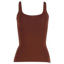 Totême Débardeur Toteme en maille côtelée en viscose marron châtain Marron