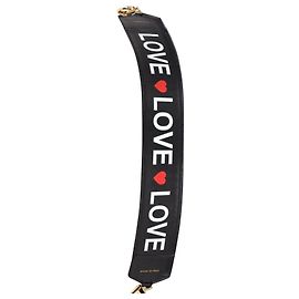 Dolce & Gabbana 'Love' Handbag Strap in Black Leather Other