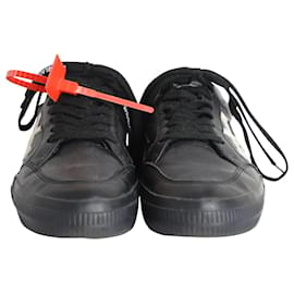 Off White-Baskets basses vulcanisées Off-White en cuir noir-Noir