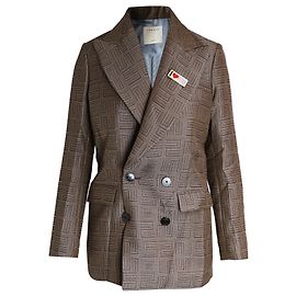 Giacca Blazer con petto foderato Sandro in viscosa Marrone Marrone