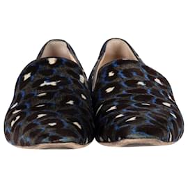 Jimmy Choo-Jimmy Choo Jaida Leopard-print Flat Loafer in Multicolor Calf Hair Leather-Other