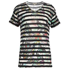 T-Shirt Etro a Righe in Viscosa Multicolor Altro