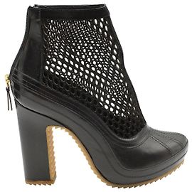 Bottines Sacai x Pierre Hardy Mesh en Cuir Noir Noir