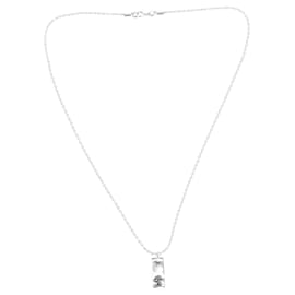Marc Jacobs-Collana Marc by Marc Jacobs Copiosus con frase latina in ottone placcato argento-Argento