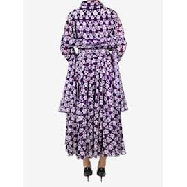 Autre Marque-Robe chemise violette à imprimé floral - taille US 10-Violet