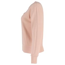 Acne-Acne Studios Face Patch Sweatshirt aus rosa Baumwolle-Pink