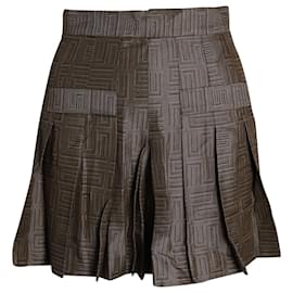 Sandro-Mehrlagige, plissierte Jacquard-Shorts von Sandro Gael aus mehrfarbiger Viskose-Mehrfarben