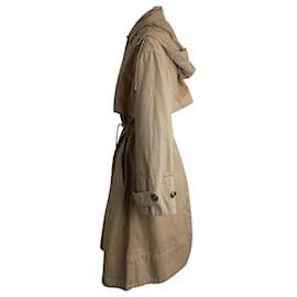 Michael Kors-Gabardina con capucha Michael Michael Kors en algodón beige-Beige