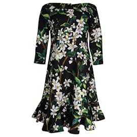 Dolce & Gabbana-Dolce & Gabbana Midi Dress in Floral Print Cotton-Other
