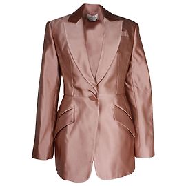 Alexander McQueen gefütterte Herzogin-Jacke aus rosa Seide Pink