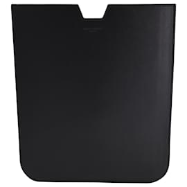 Saint Laurent-Saint Laurent Studded iPad Case in Black Calfskin Leather -Black