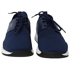 Hugo Boss-Boss Low-Top-Sneaker aus marineblauem Polyester-Blau,Marineblau