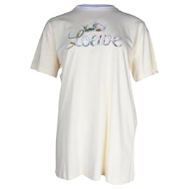 Loewe-T-shirt con logo Loewe Herbarium in cotone giallo-Altro