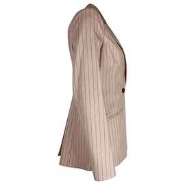 Altuzarra-Altuzarra Striped Acacia Jacket in Beige Virgin Wool-Beige