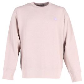 Moletom Acne Studios Face Patch em algodão rosa Outro