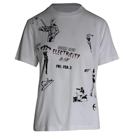 Mcq-Camiseta MCQ Cobra Club em algodão branco-Branco