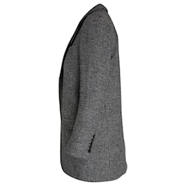 Saint Laurent-Chaqueta cruzada Saint Laurent de lana gris-Gris