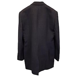 Balenciaga-Balenciaga Grid Lines Single-Breasted Blazer in Multicolor Virgin Wool-Other,Python print