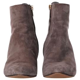 Jimmy Choo-Jimmy Choo Autumn 65 Ankle Boots in Grey Suede-Grey