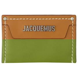 Jacquemus-Meunier Card Holder - Jacquemus - Leather - Light Brown 2-Brown