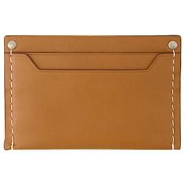 Jacquemus-Meunier Card Holder - Jacquemus - Leather - Light Brown 2-Brown