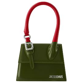 Jacquemus-The Chiquito Boucle Medium Bag - Jacquemus - Leather - Red-Red