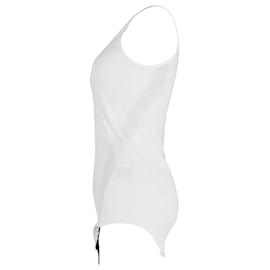 Rick Owens-Rick Owens DRKSHDW Edfu Tank Top in White Cotton-White