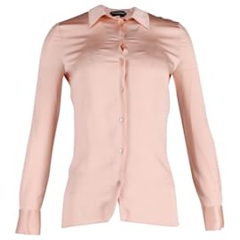 Tom Ford-Blusa con botones de seda rosa de Tom Ford-Rosa