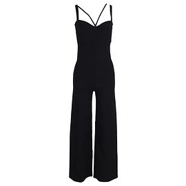 Stella Mc Cartney Ärmelloser Trägeroverall von Stella McCartney aus schwarzer Viskose Schwarz