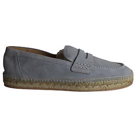 Gianvito Rossi Lido Loafers in Grey Suede Grey