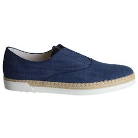 Baskets à enfiler espadrilles Tod's en denim bleu Bleu