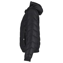 Versace-Versace Versus Chevron Quilted Reversible Jacket in Black Polyester-Black