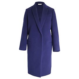 Céline Celine Casaco Aberto em Lã Azul Azul marinho