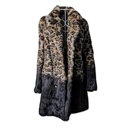 Zadig & Voltaire-Zadig et Voltaire fur coat-Black,Leopard print