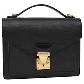 Louis Vuitton-Louis Vuitton Epi Monceau 28 Hand Bag 2Way Black M52122 LV Auth 48958-Black