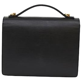 Louis Vuitton-Louis Vuitton Epi Monceau 28 Hand Bag 2Way Black M52122 LV Auth 48958-Black