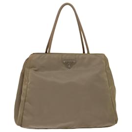 Prada-Prada Tote Bag Nylon Khaki Auth 49025-Caqui