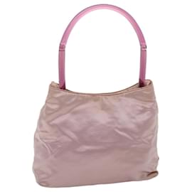 Prada-PRADA Hand Bag Satin Pink Auth 49310-Pink