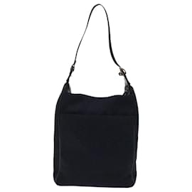 Gucci-GUCCI GG Canvas Shoulder Bag Leather Black 019.0537 2123 Auth ki3192-Black