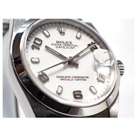 Rolex-ROLEX Datejust blanc arabe garçons série F Produits authentiques Hommes-Argenté