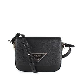 Prada - Saffiano leather shoulder bag Black