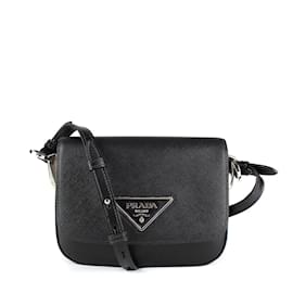 Prada-Prada - Saffiano leather shoulder bag-Black