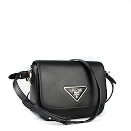 Prada - Saffiano leather shoulder bag Black ref.1015681 - Joli Closet