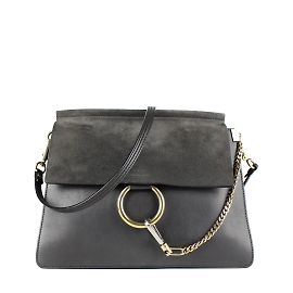 Chloé - Large Faye bag Grey