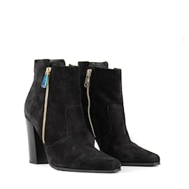 Balmain-Balmain - Daim boots (T39)-Black