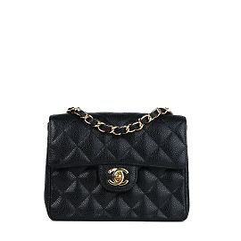 Chanel - Timeless mini square shoulder bag Black